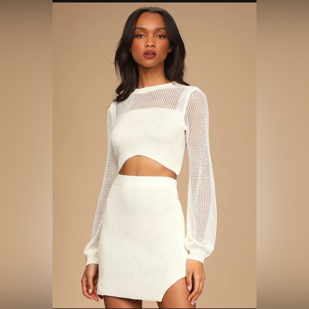 White Knit 2 Piece Set | Bridal | Bachelorette